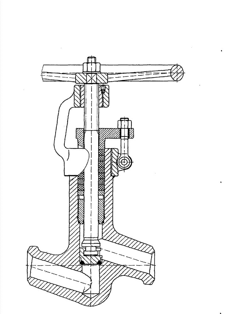 Universal compact type forged steel self-sealing stop valve