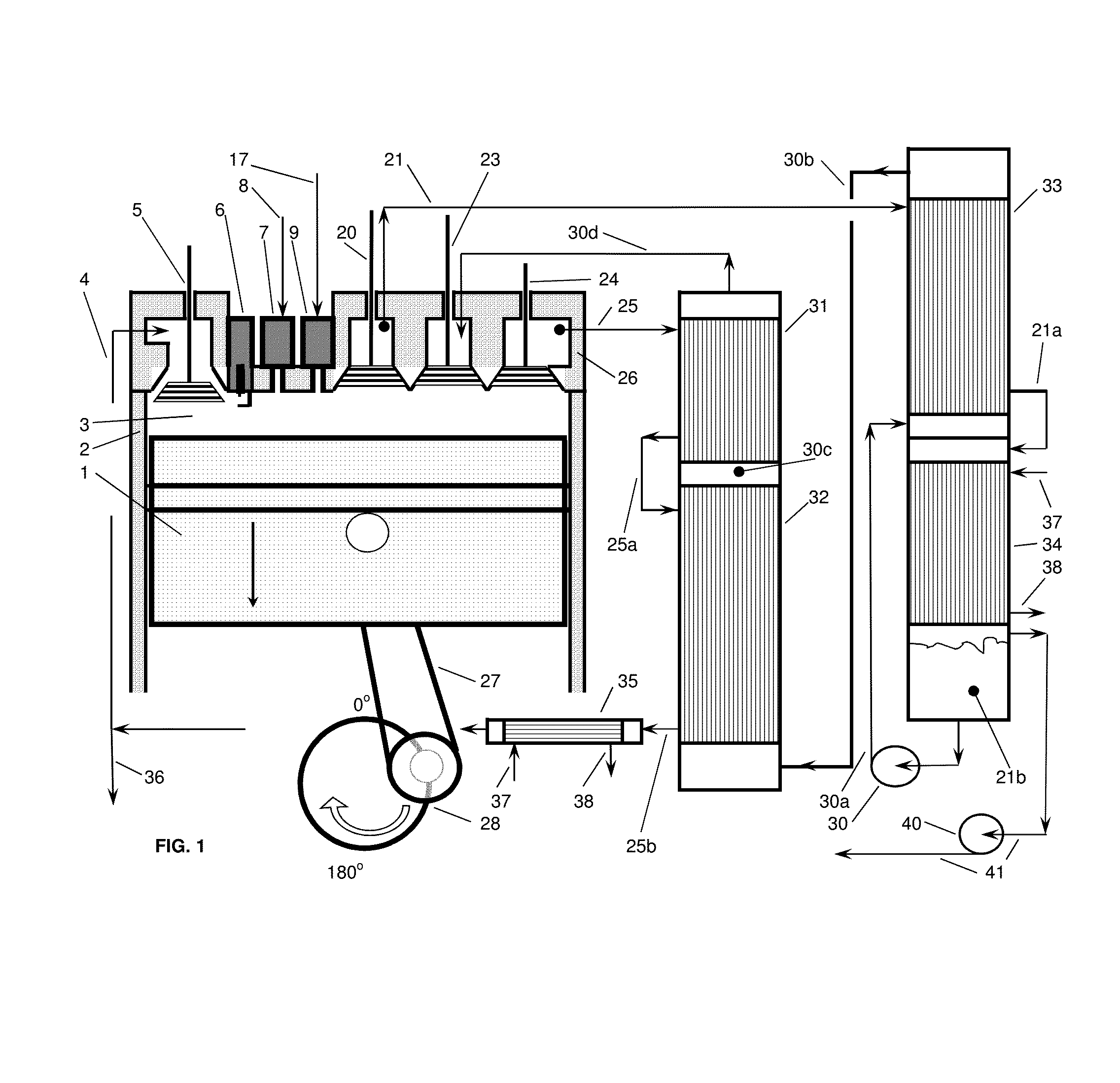 High Thermal Efficiency Six Stroke Internal Combustion Engine with Heat Recovery