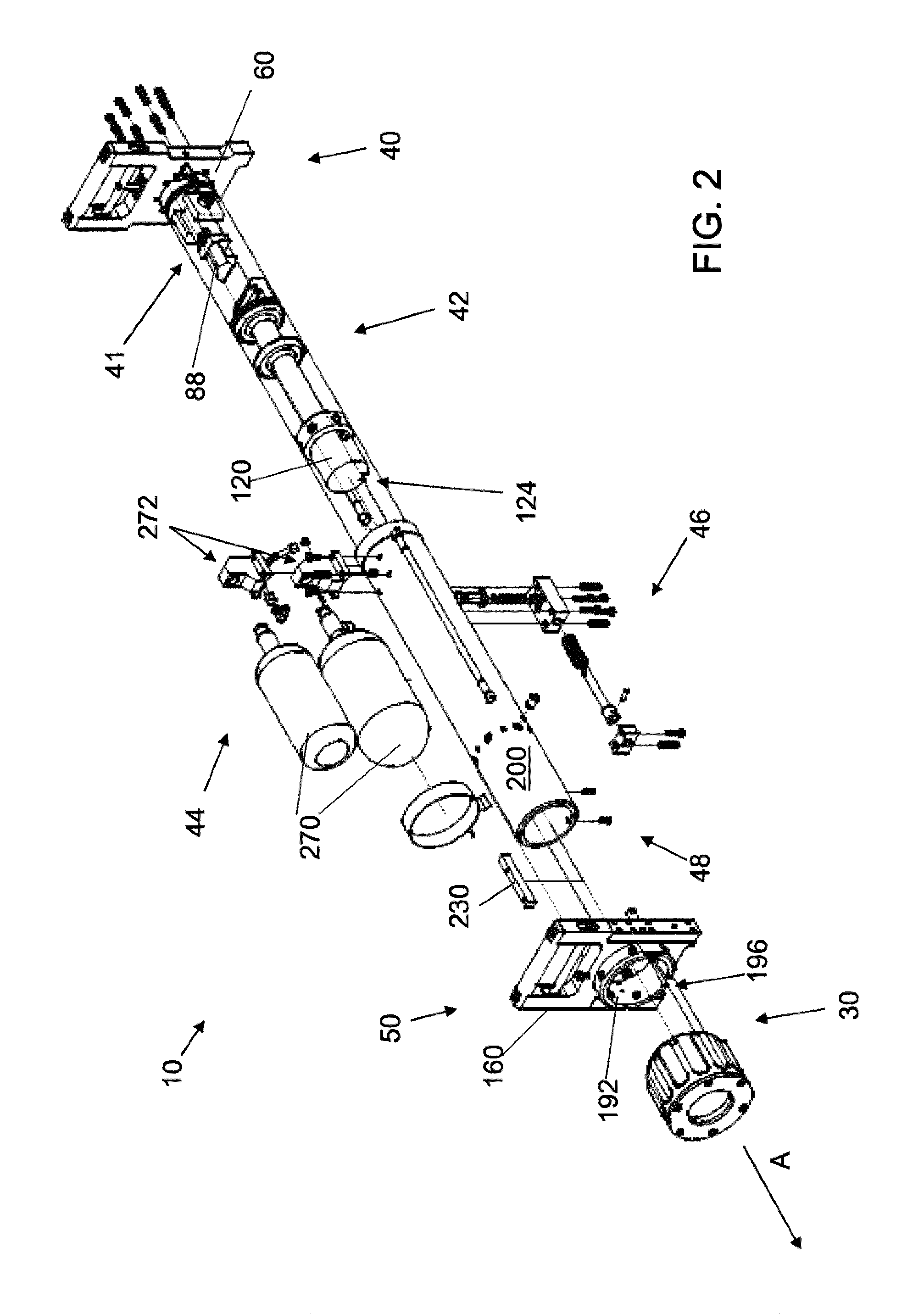 Pneumatically powered impact device and method