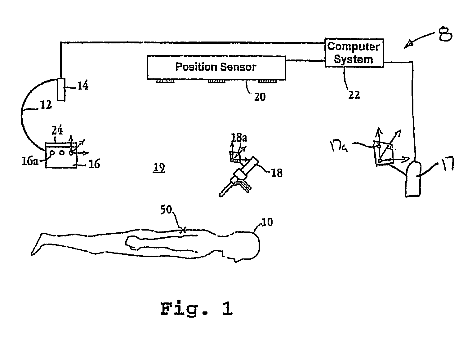 Method and apparatus for guiding a medical instrument to a subsurface target site in a patient