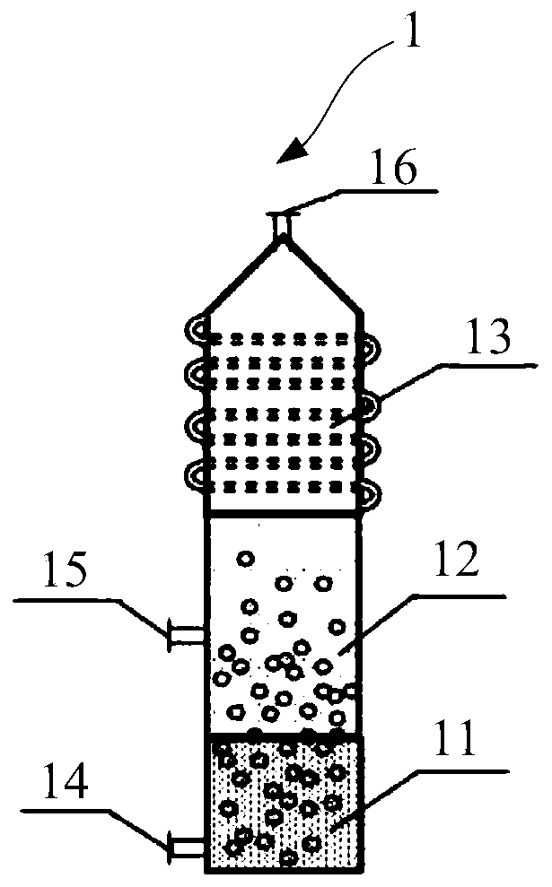 Device for high-temperature chlorination dehydrogenating of alkane gases and use method