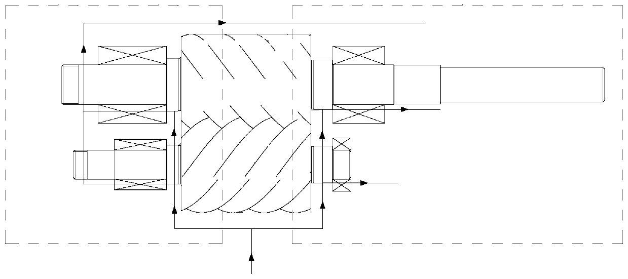 Compressor with lubricating oil self-cooling function and air conditioning system