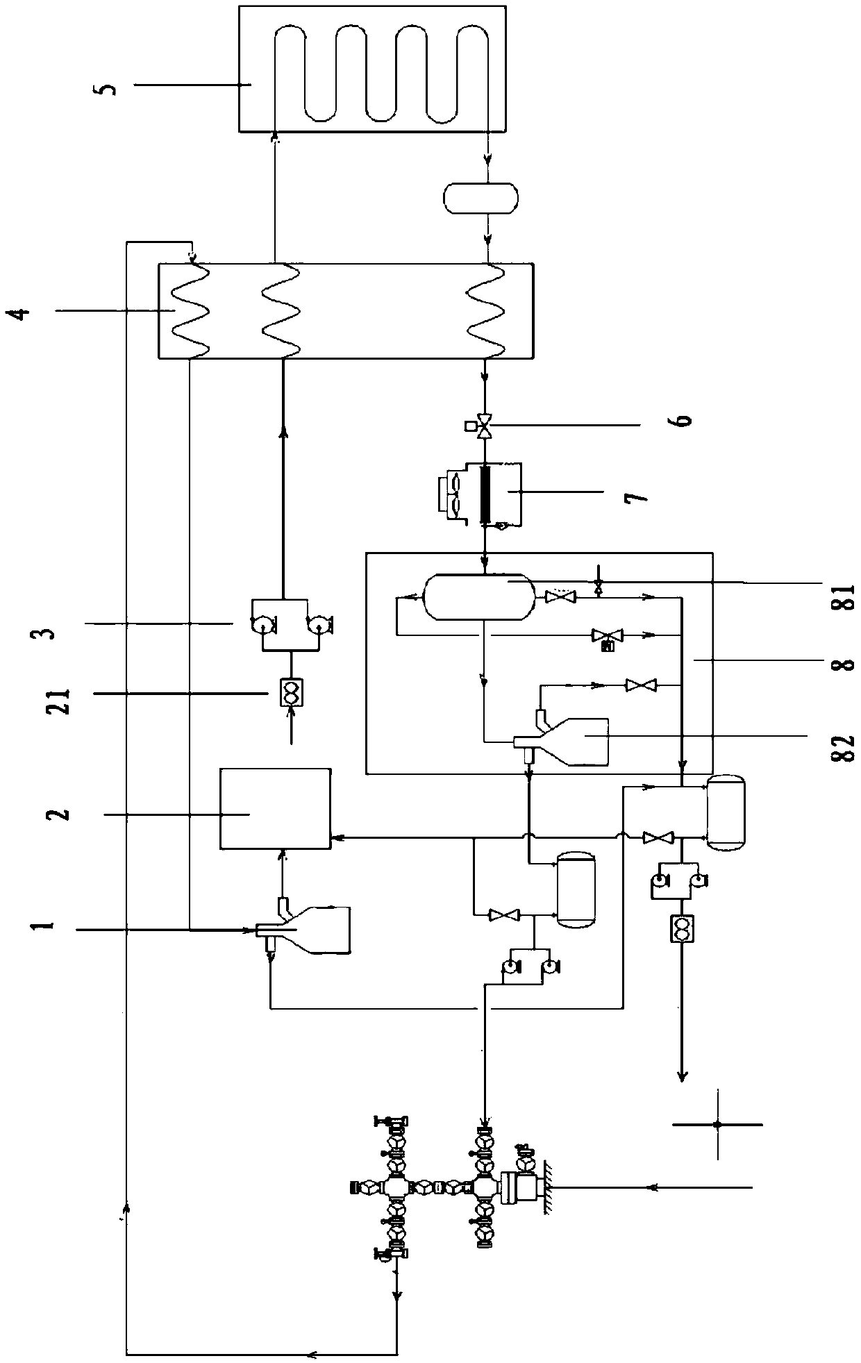 A heavy oil fission viscosity reduction treatment device