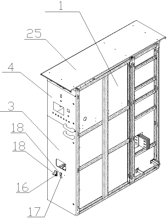 Direct-current circuit breaker cabinet with high safety