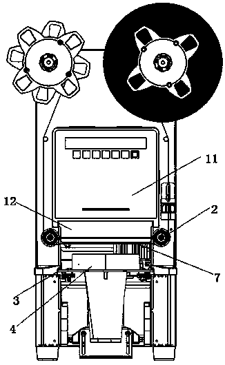 Full-automatic sealing machine with error contact protection device