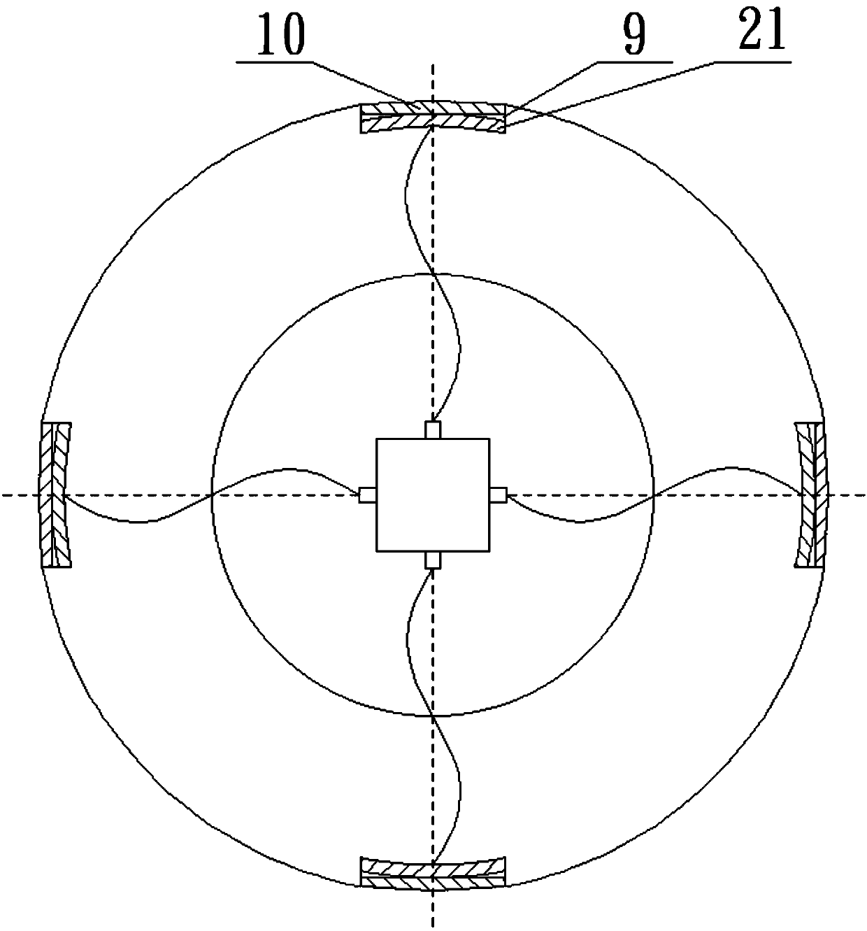 Aircraft lateral deviation correction system applied to unstable satellite signal area