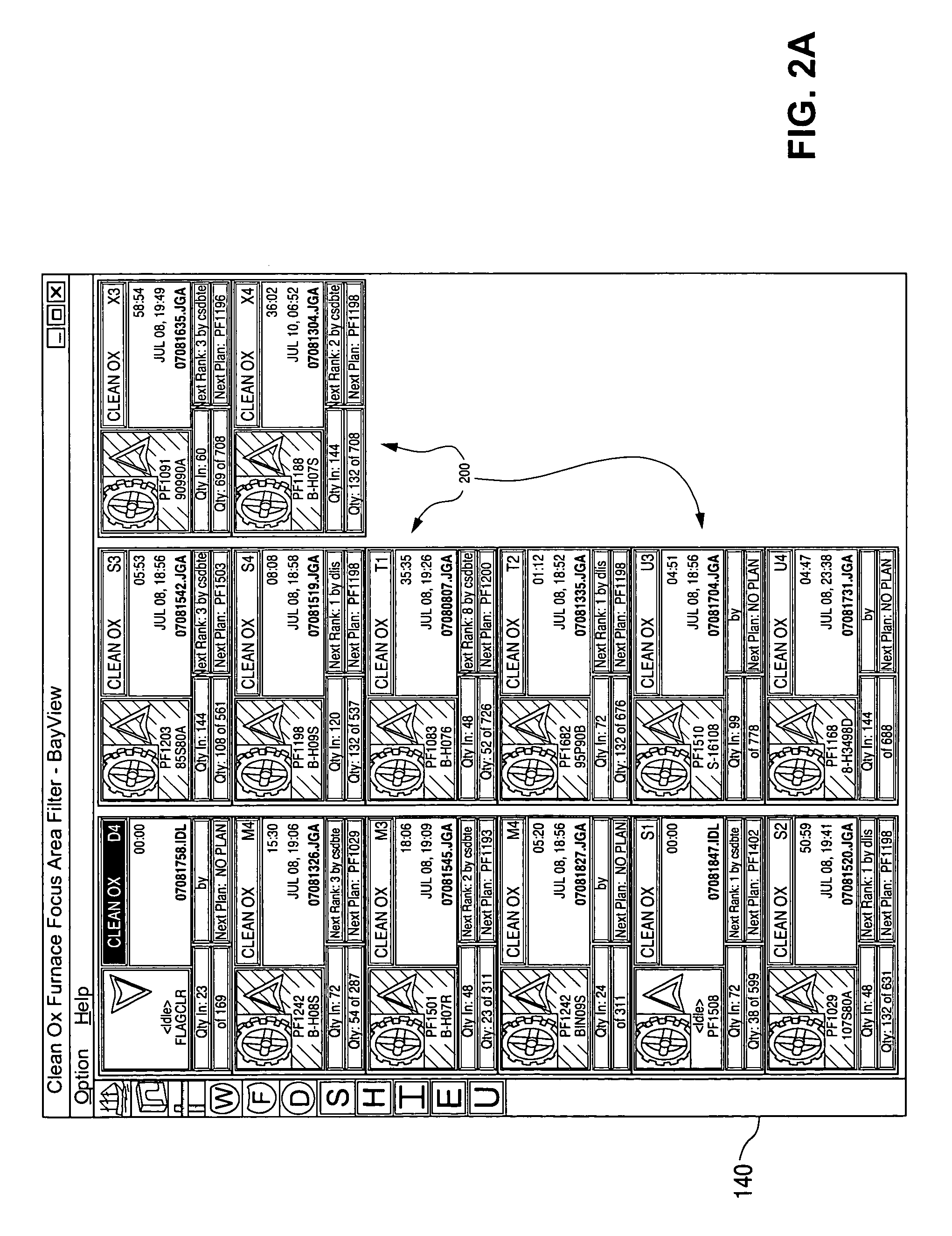 Graphical user interface for compliance monitoring in semiconductor wafer fabrication and method of operation