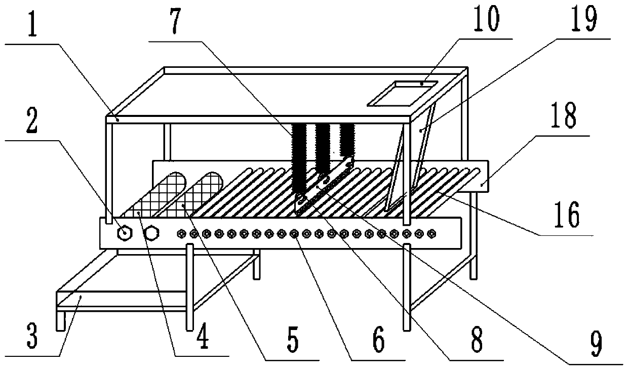 Semi-automatic radix adenophorae peeling machine