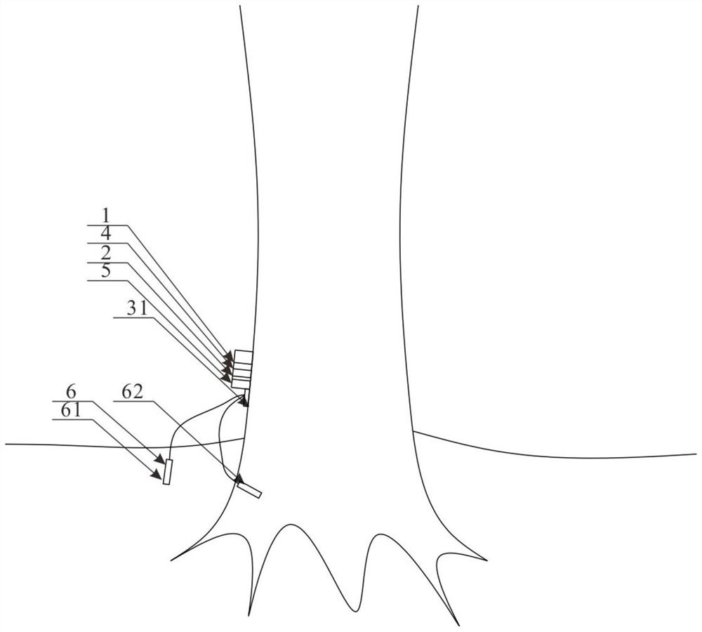 Forest fire alarm system based on tree power supply