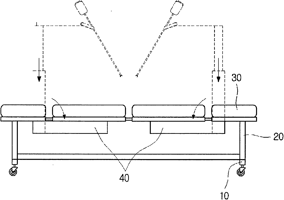 Bed integrated surgical robot