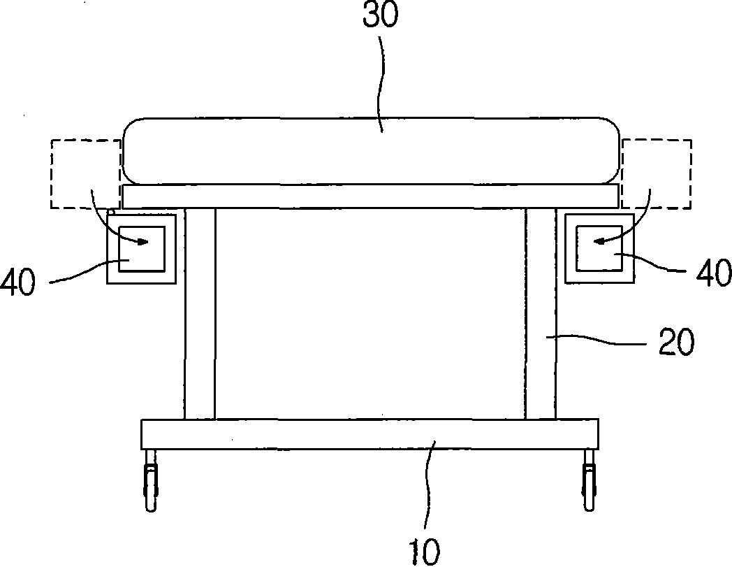 Bed integrated surgical robot