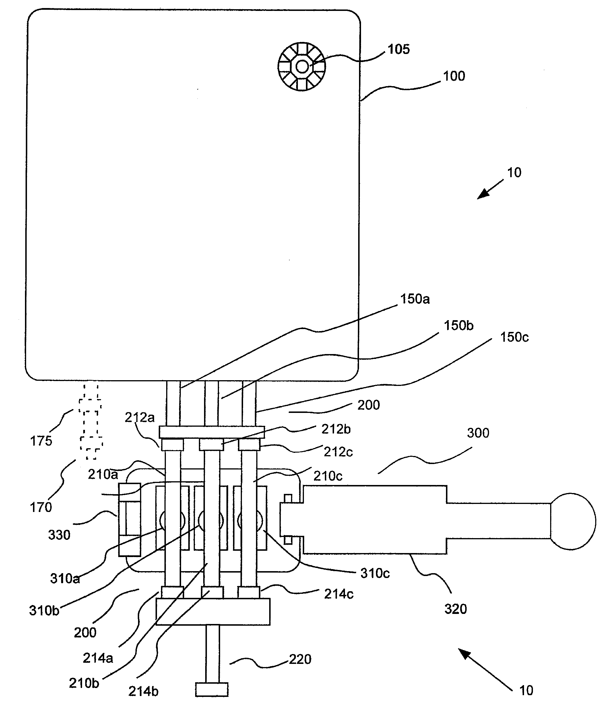 Fluid delivery system having a plurality of resilient pressurizing chambers