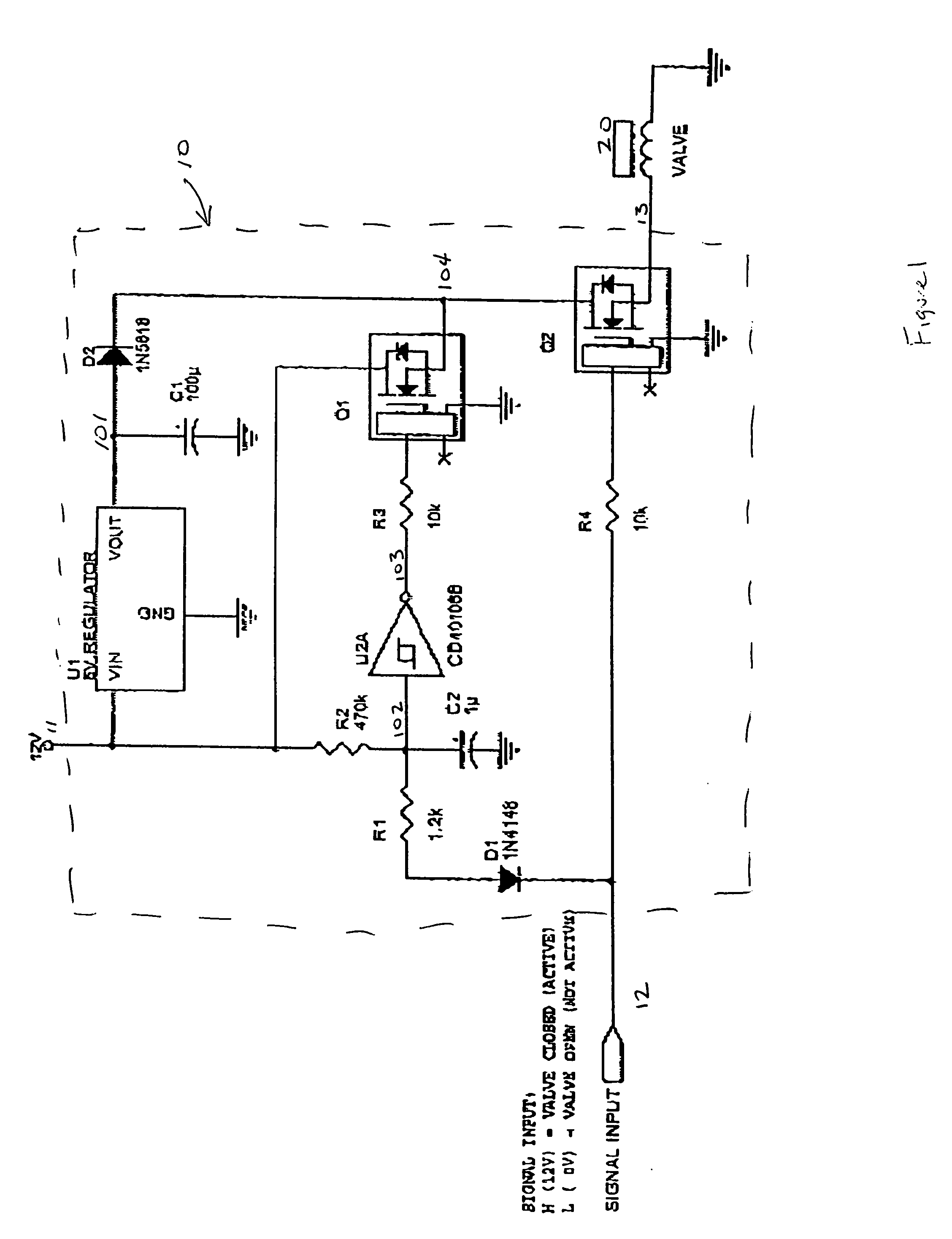 Low power solenoid driver circuit