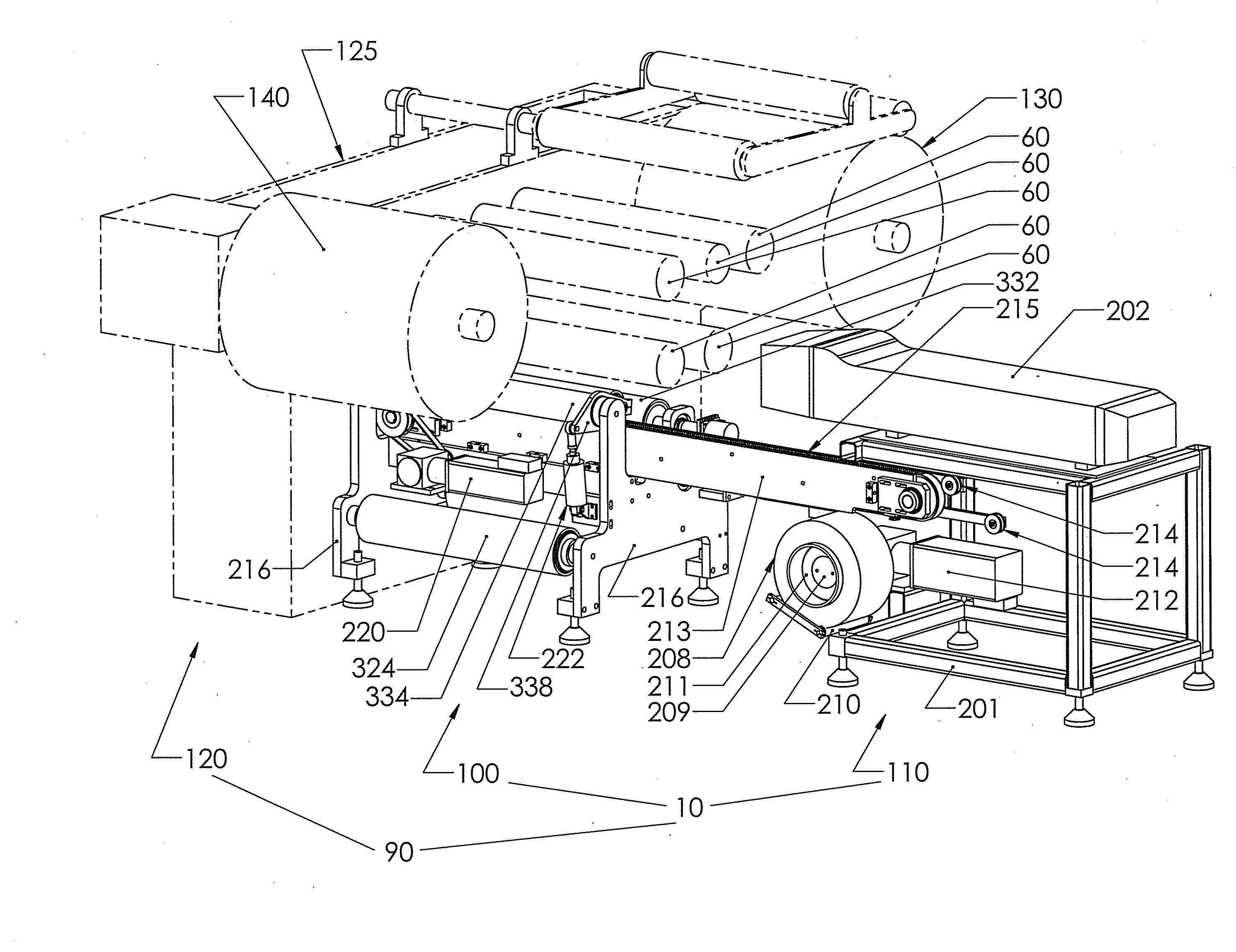 Tear tape applicator for ream wrap and other packaging materials