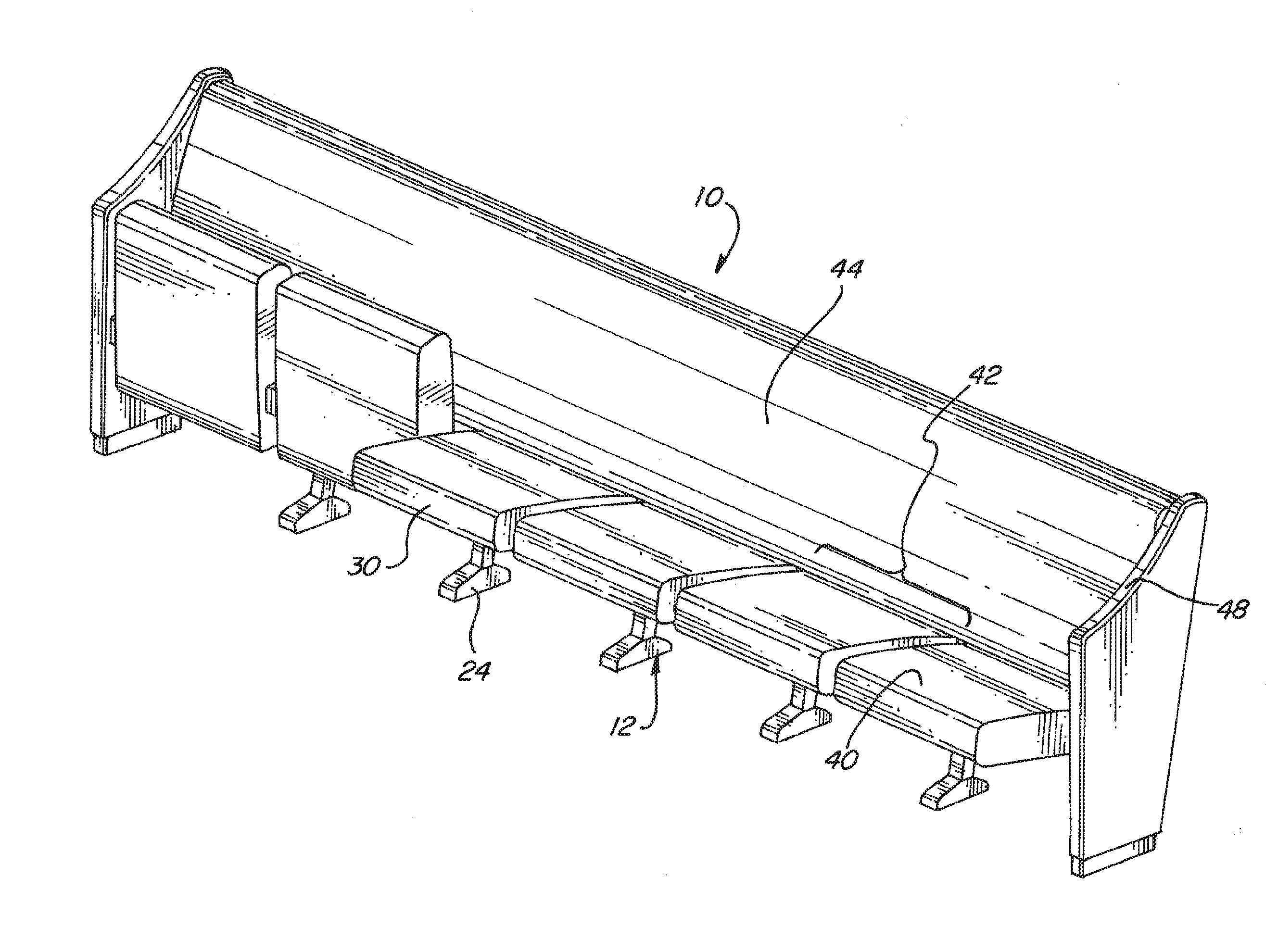 Pew Style Seating Assembly