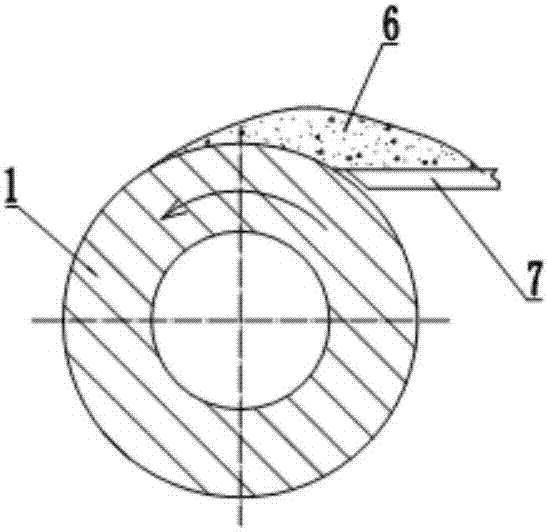 Surfacing process for crystallizer foot roller and workpiece clamping tool