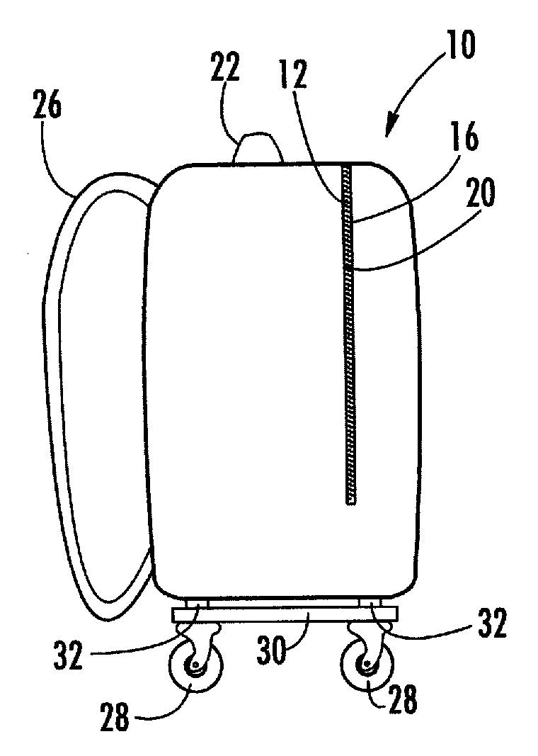 Backpack with detachable wheels