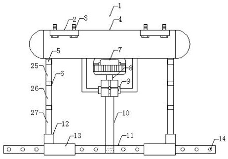 A rotatable and liftable clothes drying device