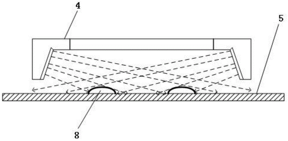 Camera module optical filter gluing detection apparatus and method