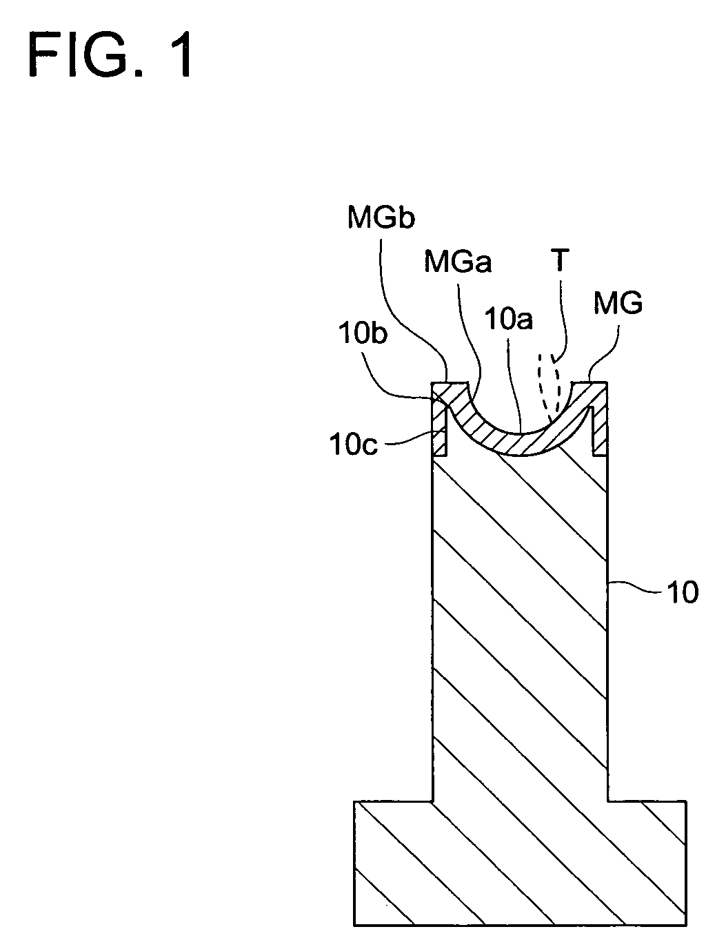 Metallic mold for optical element and optical element