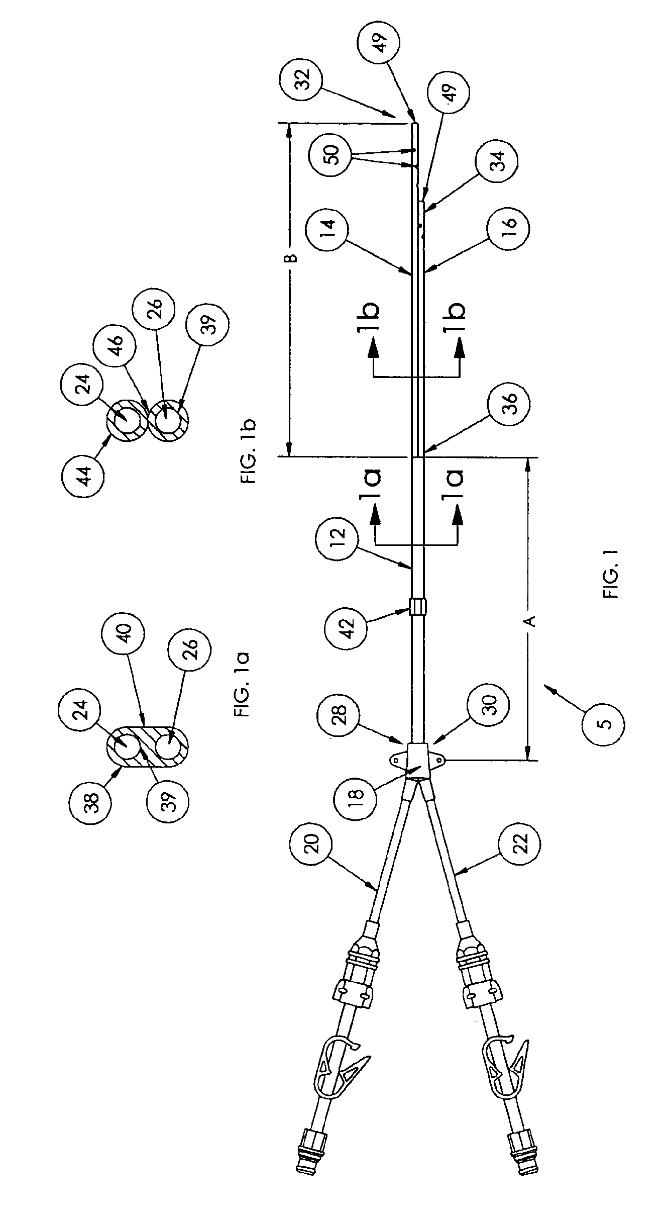 Splittable multilumen catheter assembly