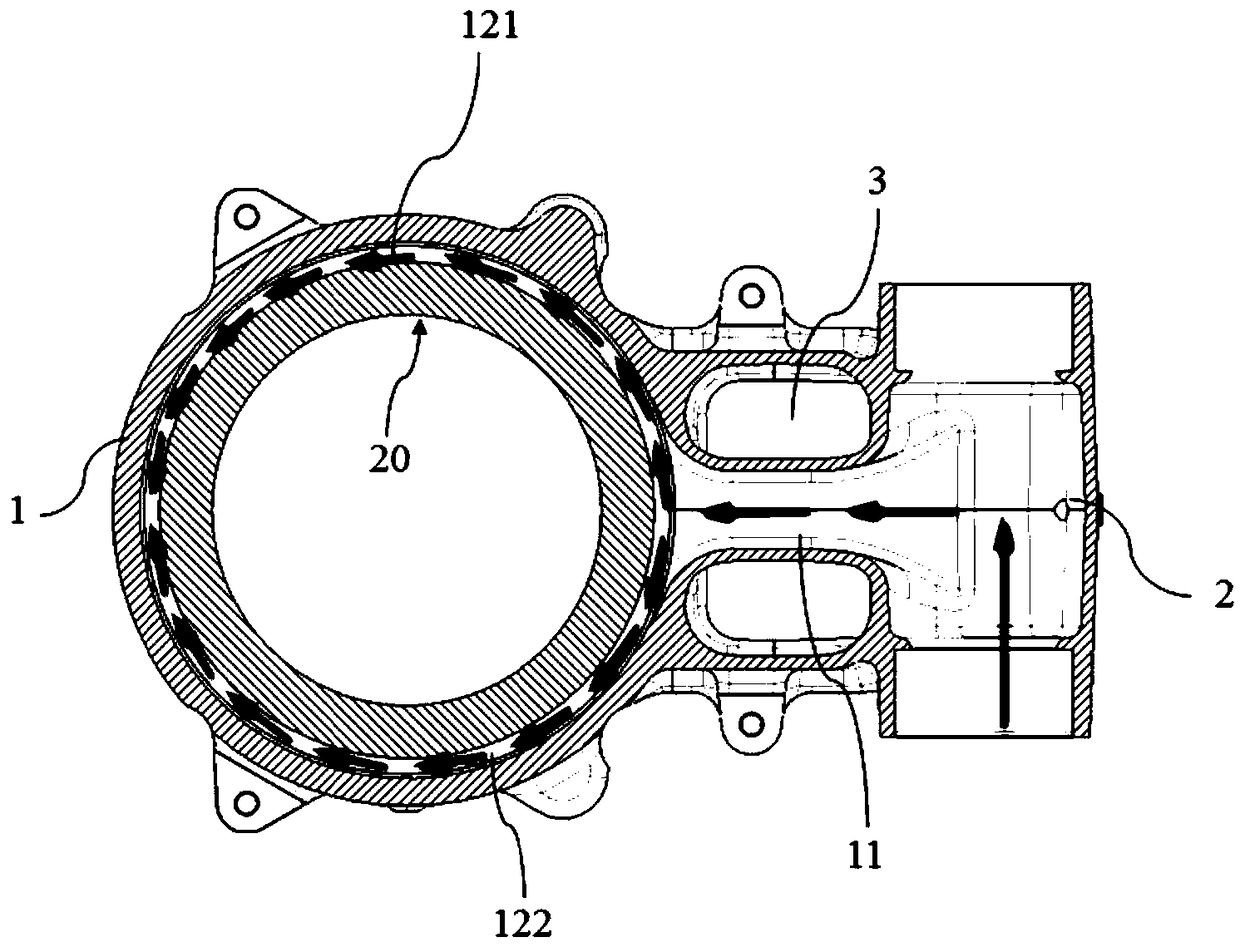 Engine cooling water jacket and engine