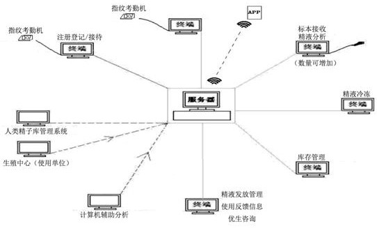 Human sperm bank information management system and method