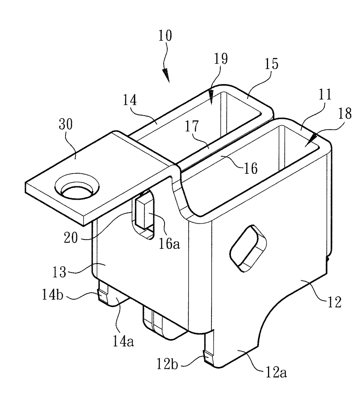 Electrical connector limiter structure of wire connection terminal