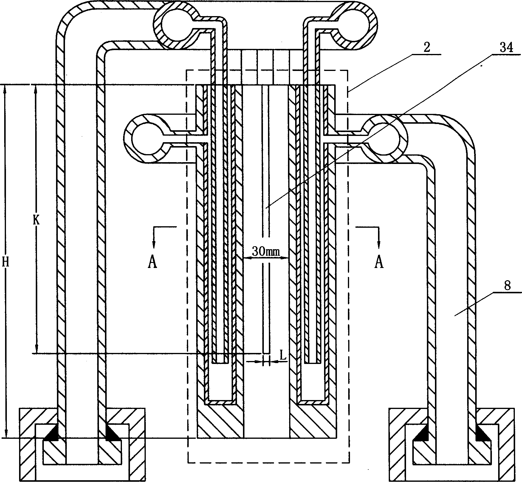 Water cooling electromagnetic copper type directional solidification method of titanium base alloy