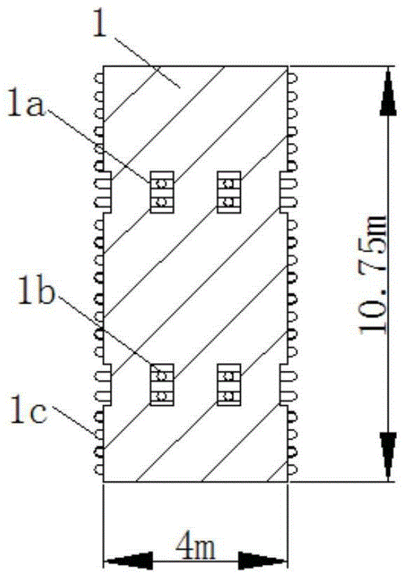 Internal prestress steel and concrete combined simply supported girder bridge of prefabricated and assembled fish-bellied corrugated steel web and construction method thereof