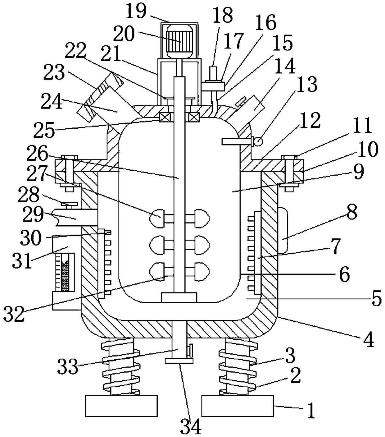 Reactor with good temperature-adjusting convenience for research and development of chemical products