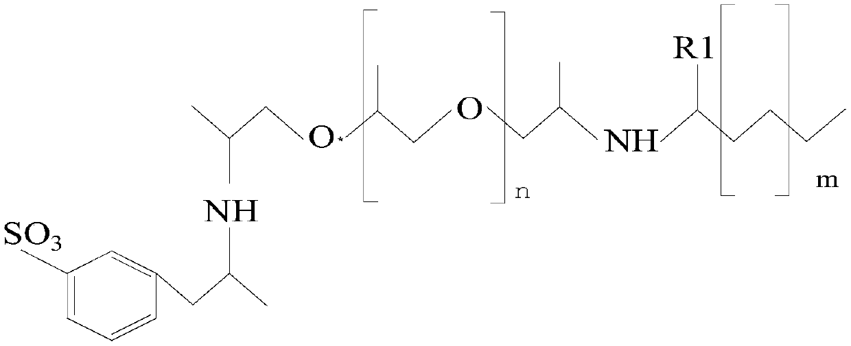 A kind of demulsifier and preparation method of high polymer-containing heavy oil sewage demulsifier