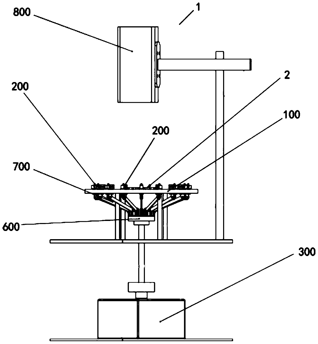 Multifunctional multi-shaft tension-compression testing machine