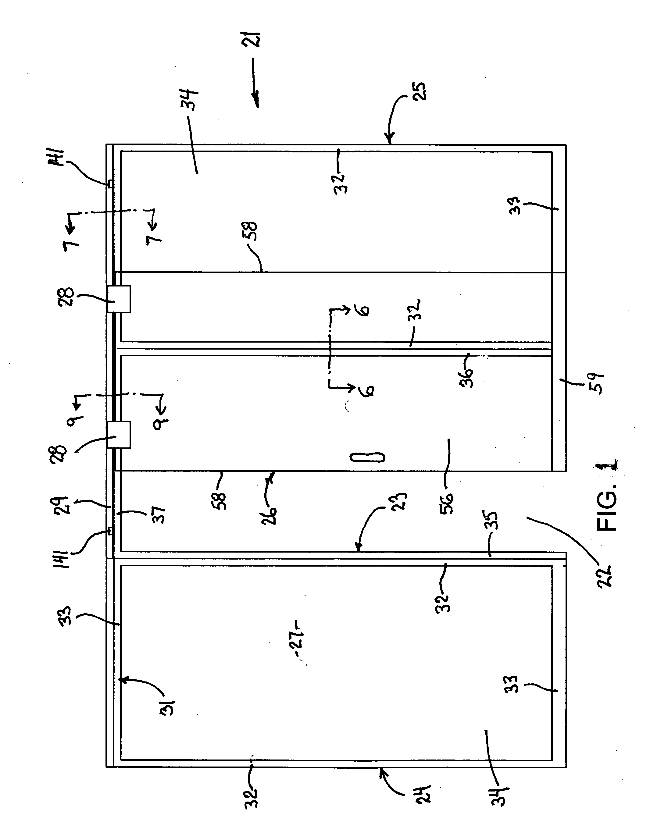 Sliding door arrangement