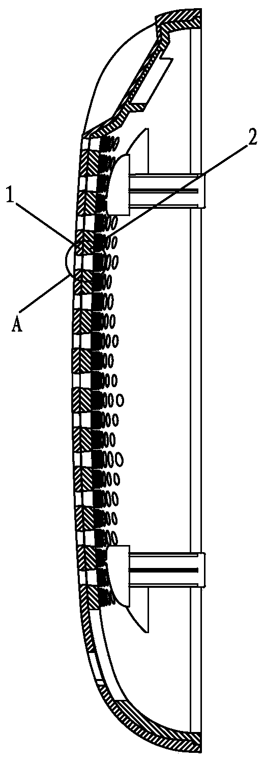 Double-layer sound outlet structure of sound box and processing method thereof