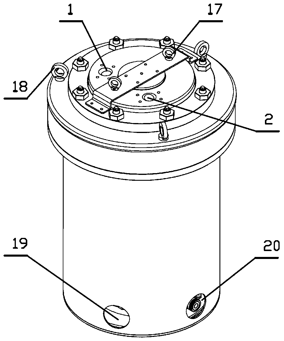 Pressure drainage type radioactive sewage filter