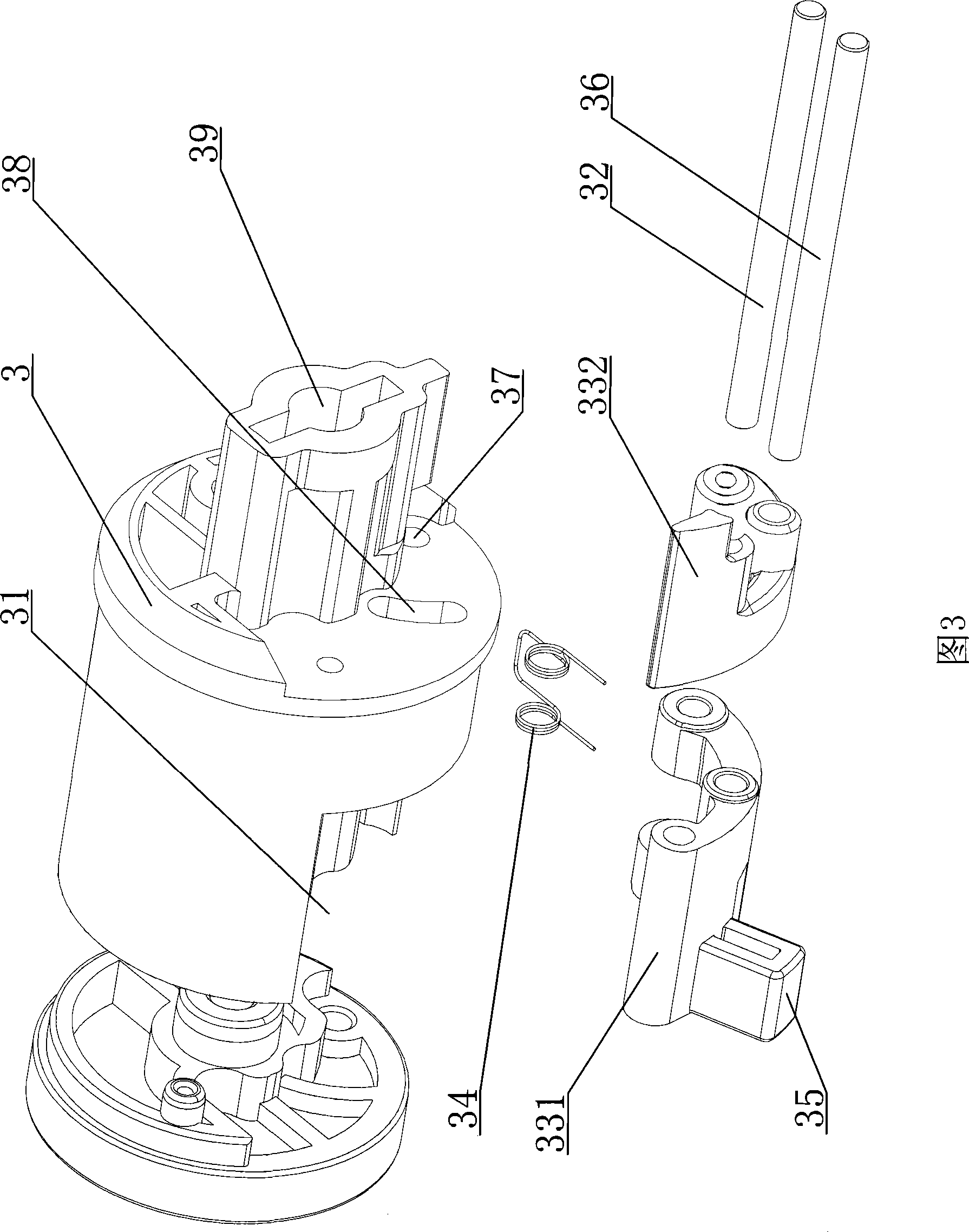 Electric coiling spacing detection device