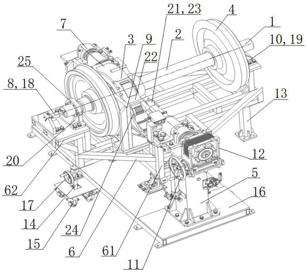 Bearing clearance measuring device and measuring method