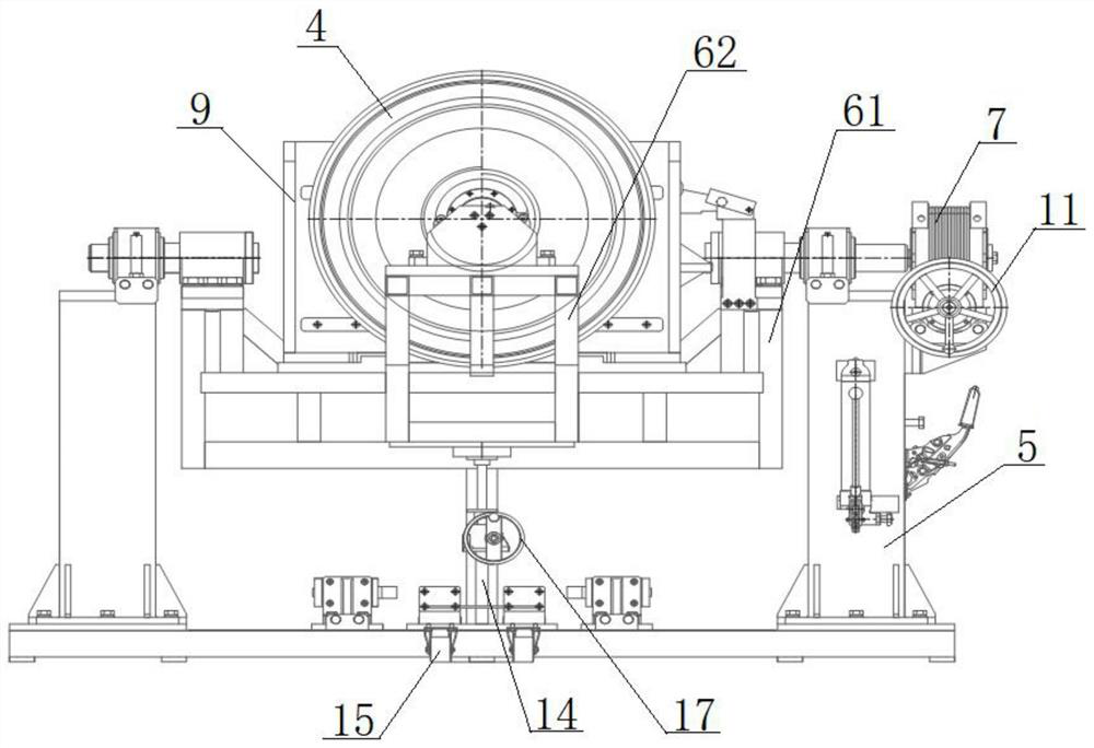 Bearing clearance measuring device and measuring method