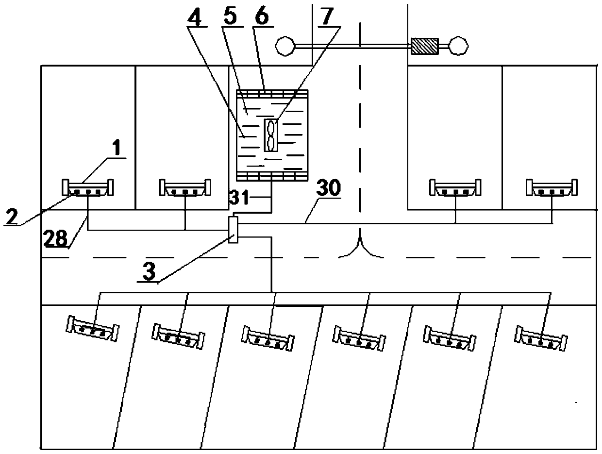 Evaporative cooling mist system for open car parks and surveillance kiosks