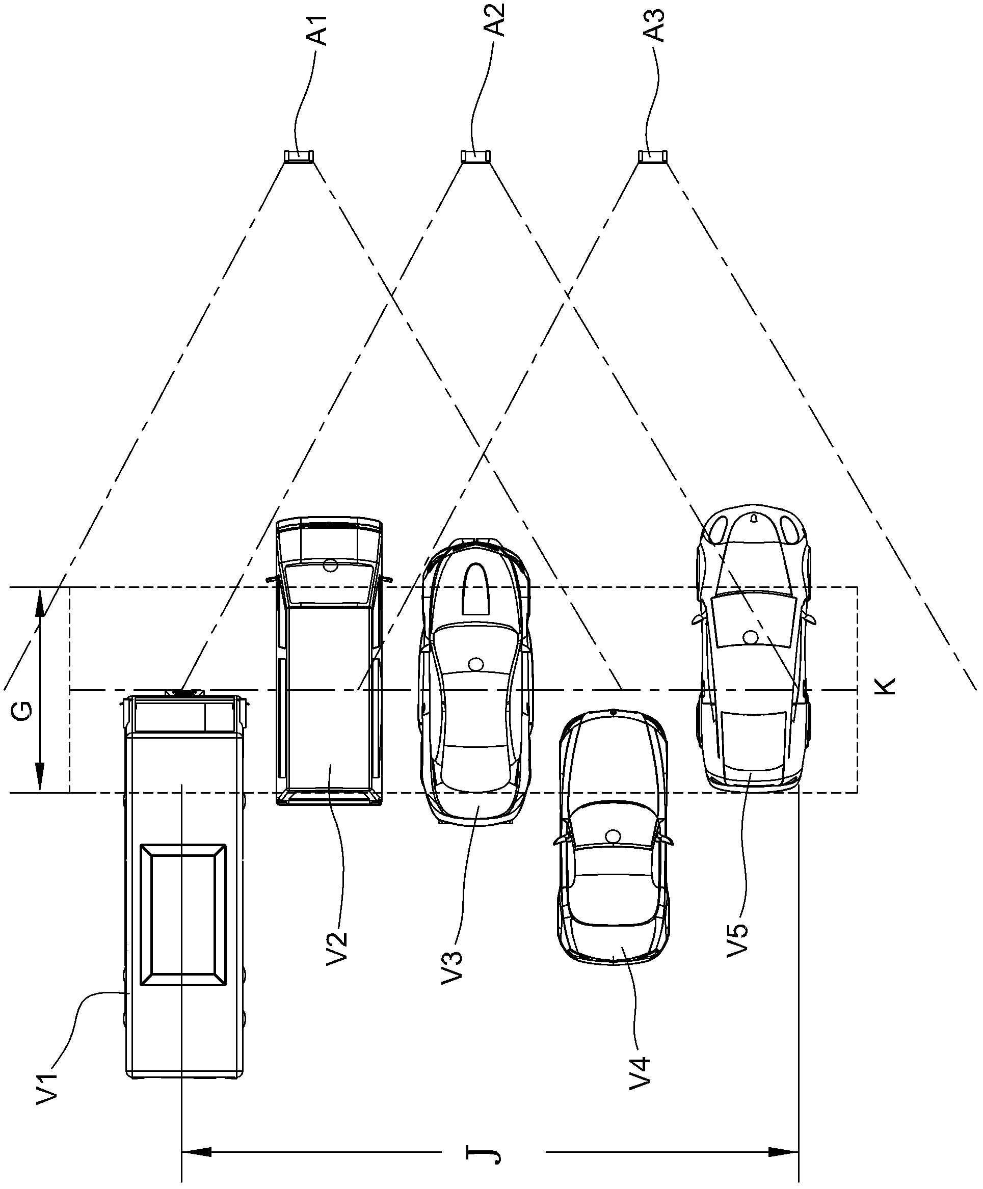 Method for realizing electronic fee collection on multilane free flow by one-dimension phased array antenna