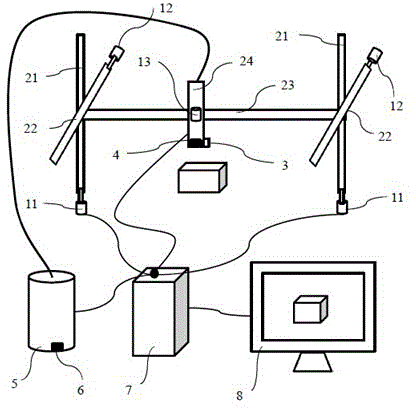 3D printing mechanism based on magnetic ball and printing method