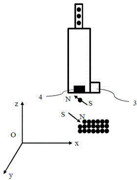 3D printing mechanism based on magnetic ball and printing method