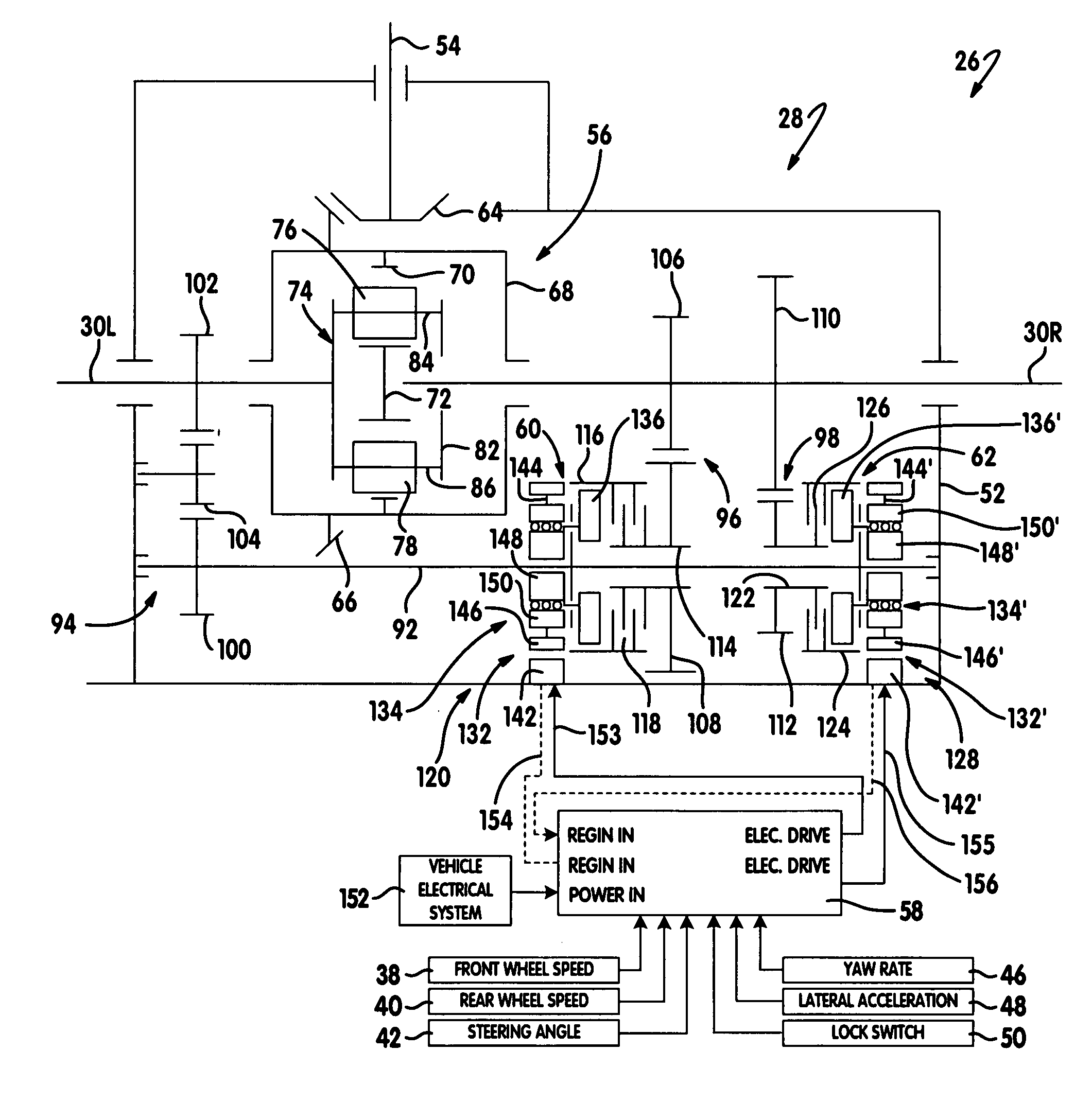 Torque vectoring axle assembly