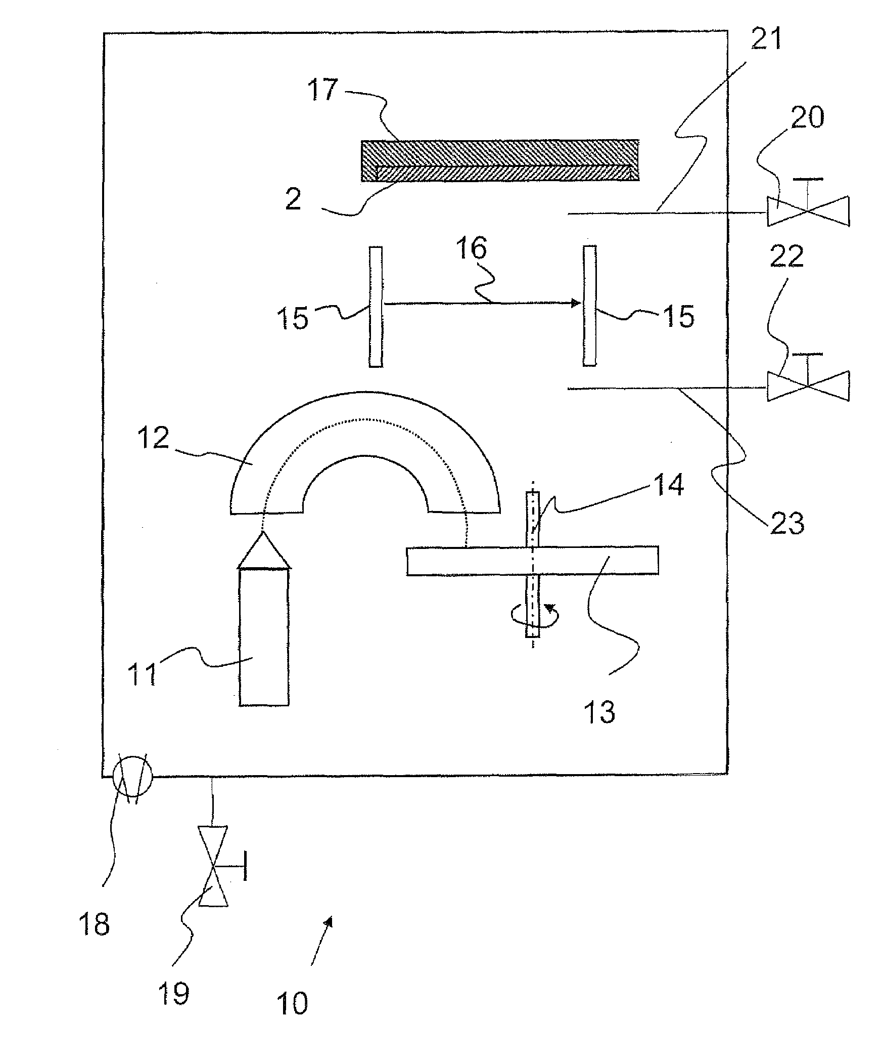 Method for applying a porous glass layer