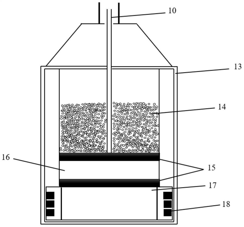 Device and method for removing deep blockage of loose sandstone through directional low-frequency sound waves