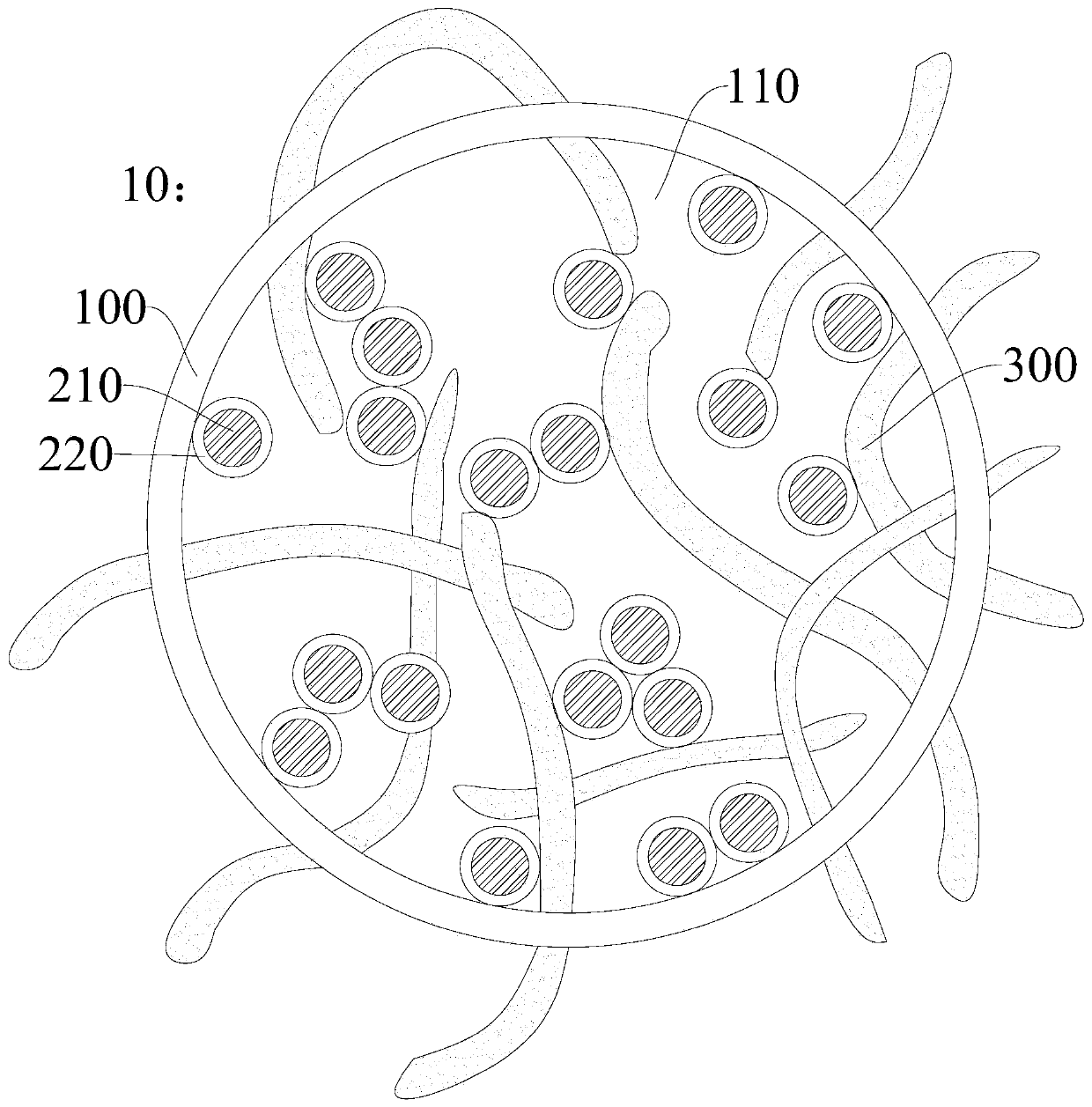 Silicon-carbon composite material, preparation method thereof, negative electrode, power battery and electric automobile