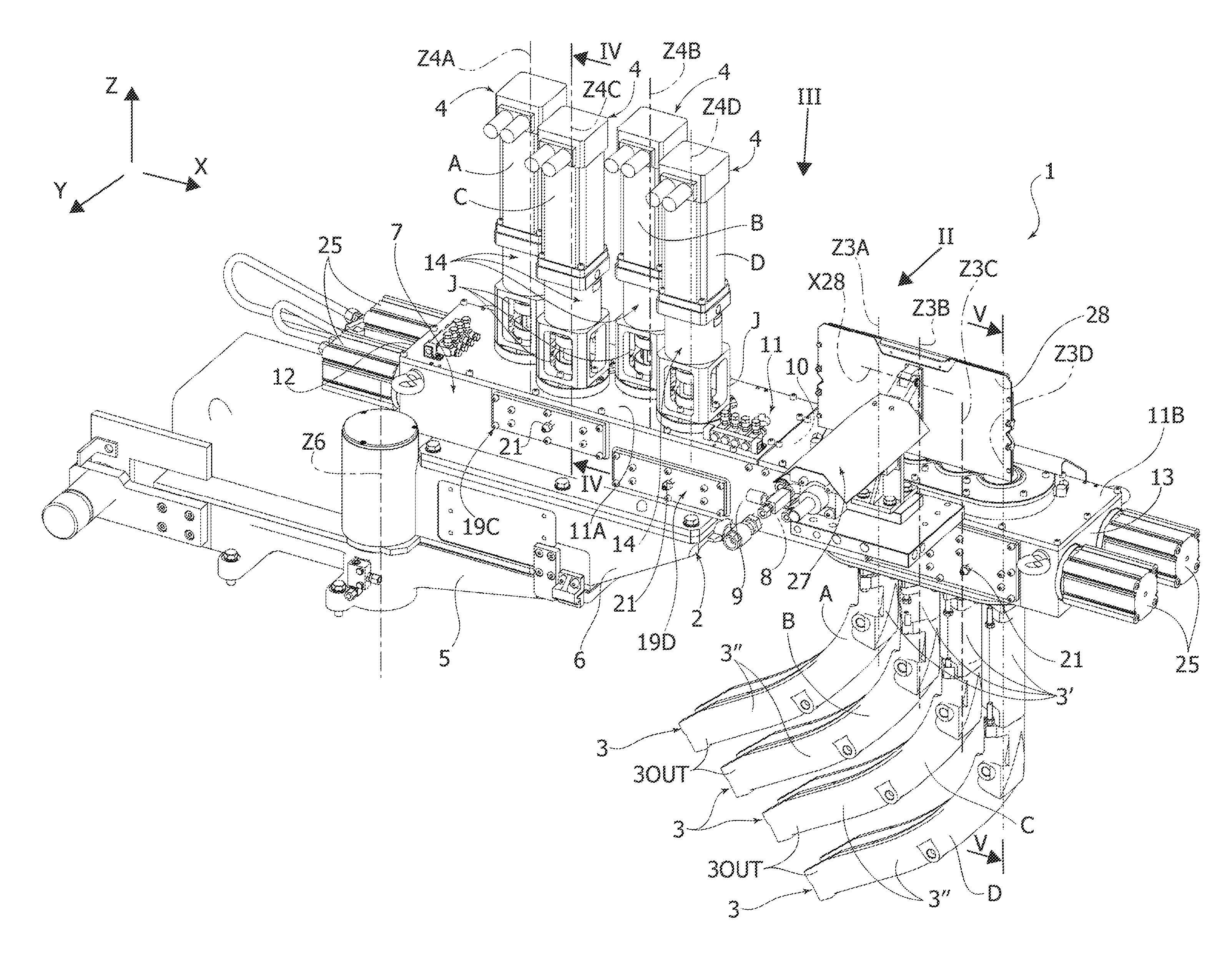 Dispenser for gobs of molten glass for for hollow-glass forming machines