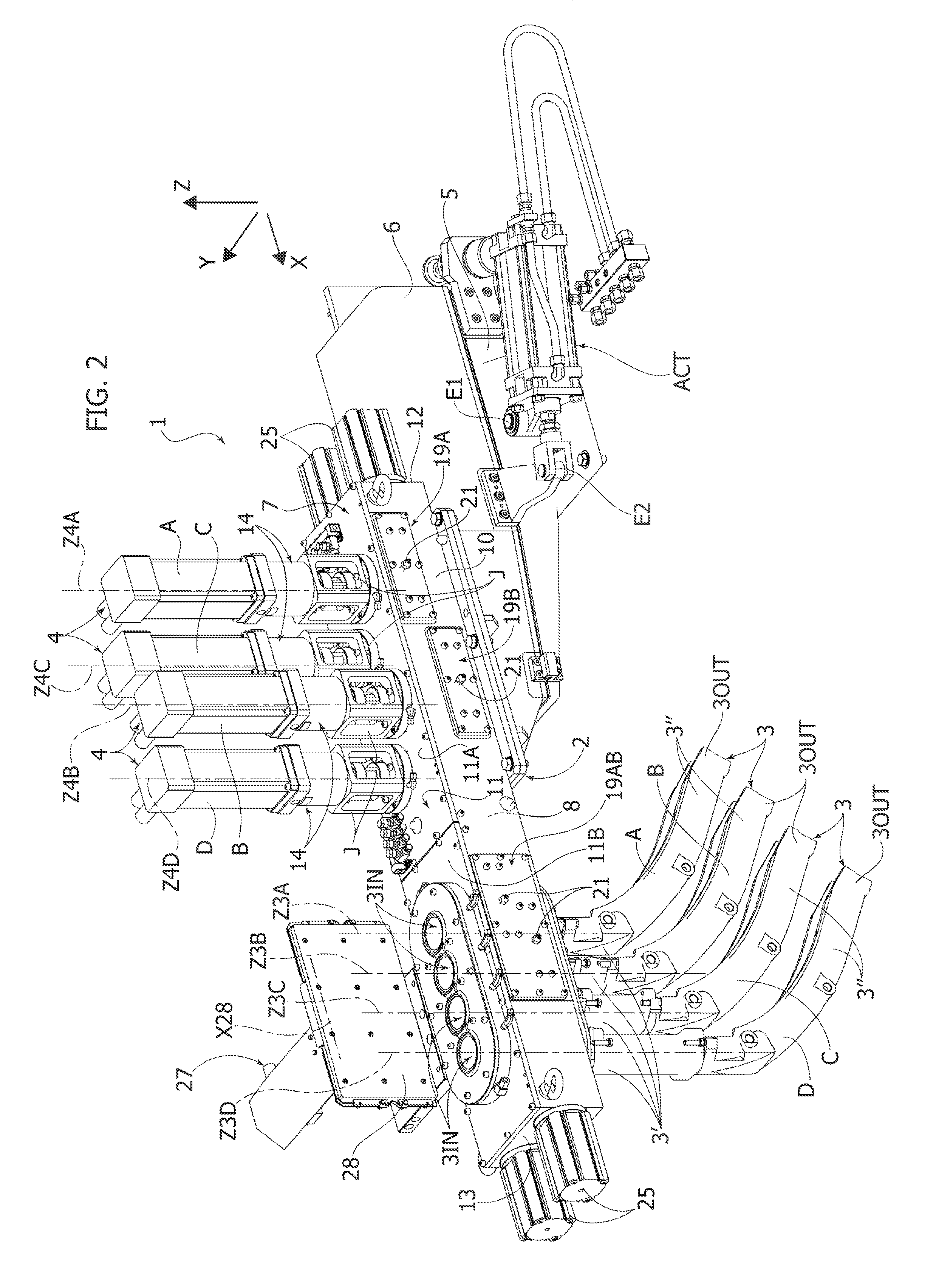 Dispenser for gobs of molten glass for for hollow-glass forming machines