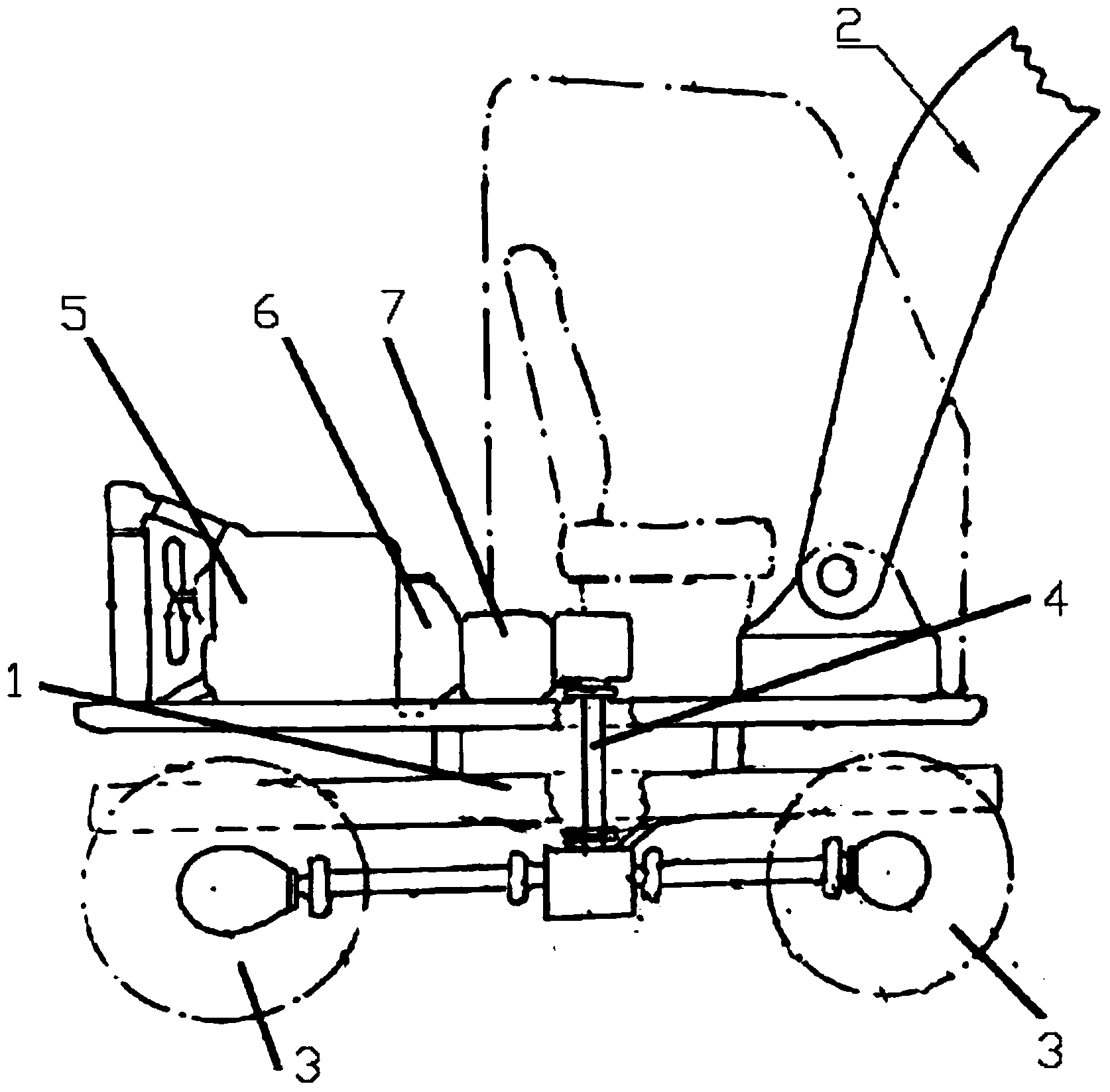 Wheel excavator with automatic speed changing device